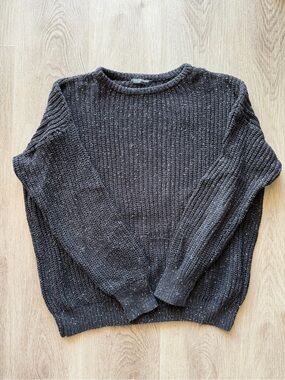 American Apparel Black fisherman sweater